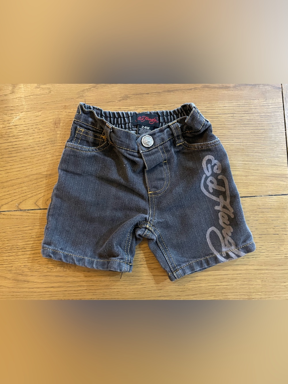 Ed Hardy Baby Boy Denim Shorts size 24 months